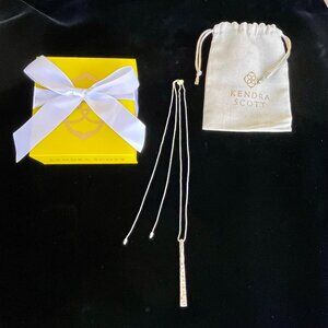 Kendra Scott Zorte Long Pendant Necklace (Silver)